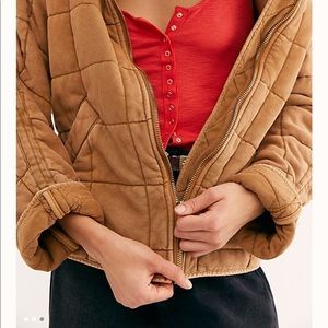 Iso Quilted Knit Jacket Toasted Coconut 
